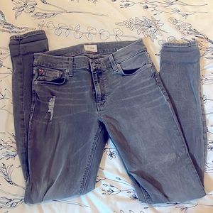 Hudson-grey stretch skinny denim jeans size 27